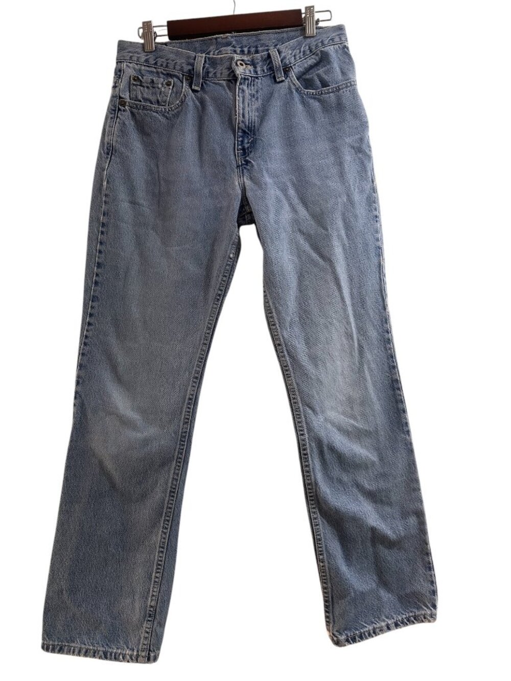 Vintage Levis Dry Goods Baggy Denim Jeans 30 Women Low Rise Distressed 70s Rigid